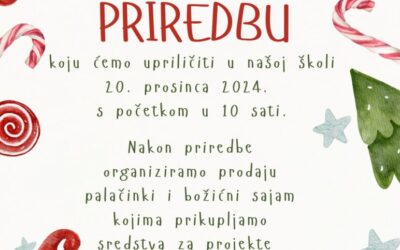 BOŽIĆNA PRIREDBA – POZIVNICA