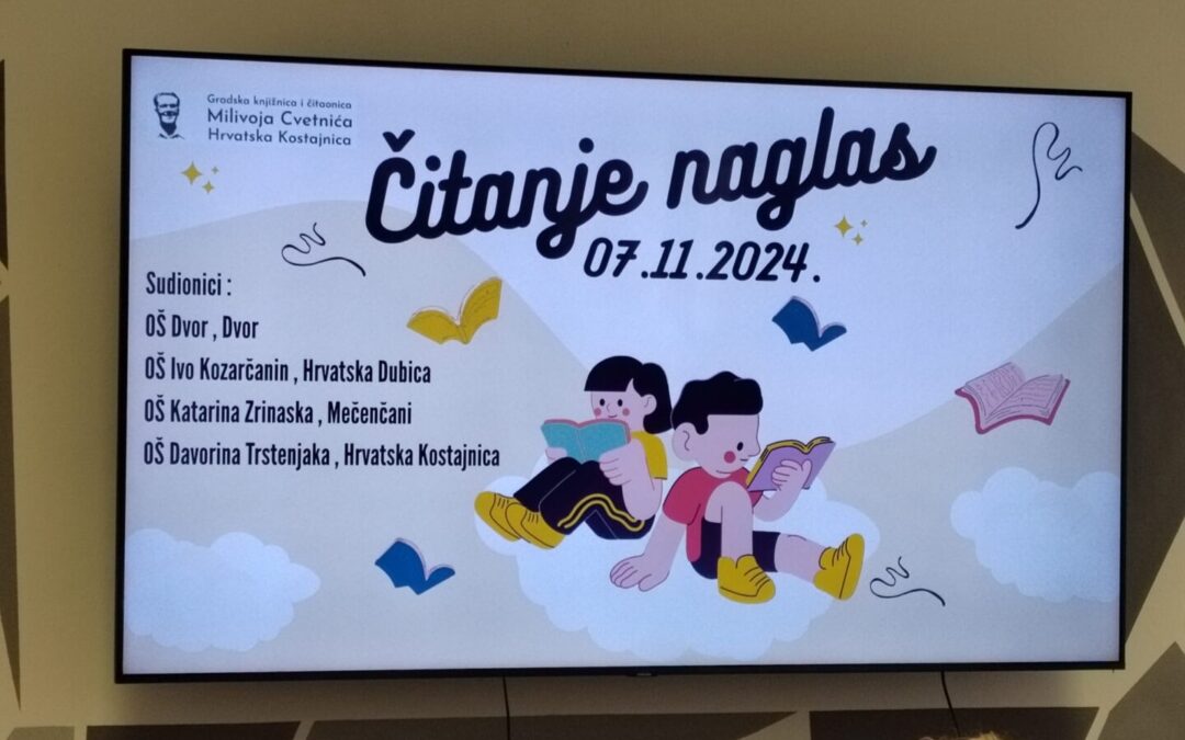 NATJECANJE U ČITANJU NAGLAS